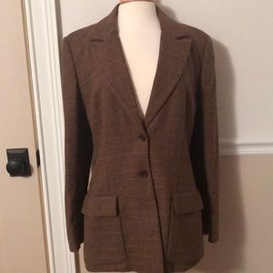 New Wool tweed 3/4 blazer